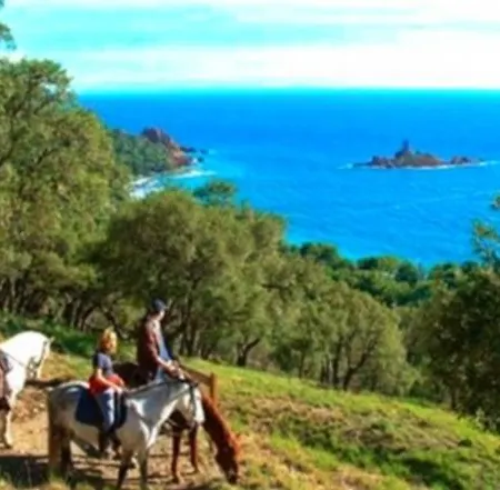 Au Petit Paradis A Cap Esterel Avec Grande Terrasse Vue 아파트 *